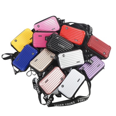 Suitcase-Style Crossbody Travel Bag