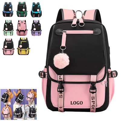 Middle School Student Backpack with USB