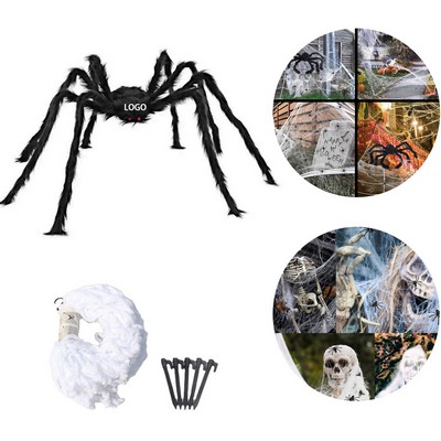 Giant Halloween Spider Web Outdoor Decor