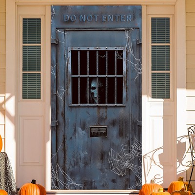 71"x 35" Full Custom Spooky Halloween Door Cover