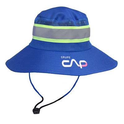 Reflective Bucket Hat – Full-Color Print with Safety Cord