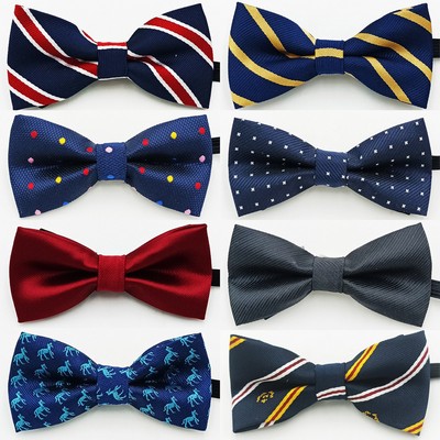 Custom Pre-tied Bow Tie Adjustable Bowtie for Men