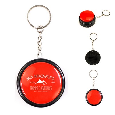 Button Sound Key Ring Voice Recorder Talking Keychain