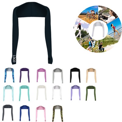 Cool Shawl Arm Covers Sun Protection with Finger Holes UV Protection Arm Covers