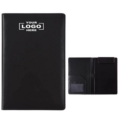 Portable A5 PU Leather Clipboard Memo Writing Pad