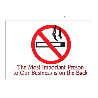 No Smoking Sign Photo Hand Mirror (2"x3")