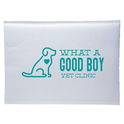 One Color White Paper Bubble Mailer (9.5" x 14.5')