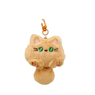 Cute Cartoon Long-Tail Cat Keychain for Students and Best Friends