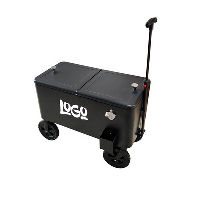 75L Outdoor Rolling Cooler w/ Extendable Handle