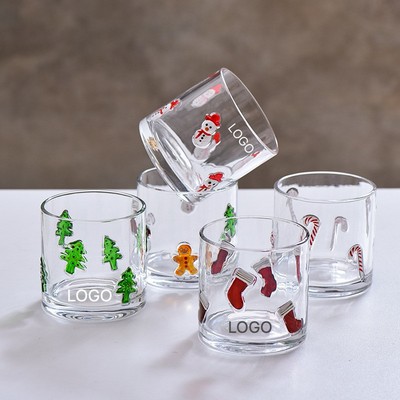 Christmas Glass Candle Holder