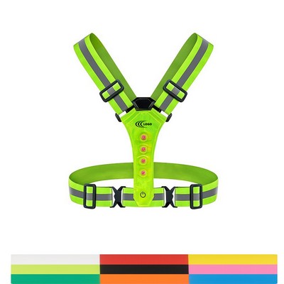 LED Light V-Type Reflective Safety Vest