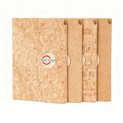 Eco Cork Bamboo Cover Magnetic Closure A5 Notebook