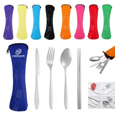 Premium 4-Piece Stainless Steel Utensil Set