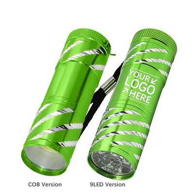 Mini 9 LED Aluminum Flashlight