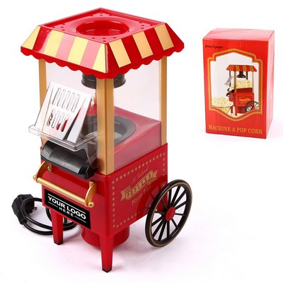 Retro Popcorn Maker Machine with Cart Design