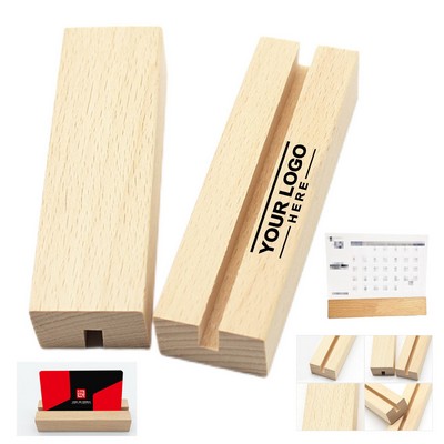 Natural Beech Wood Desk Calendar Holder