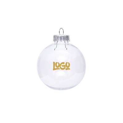 Clear Plastic Christmas Ball