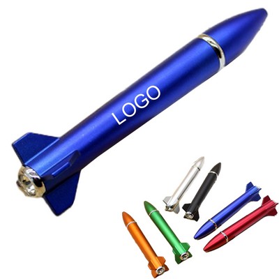 Rocket-Shaped Ballpoint Pen Custom Logo Promotional Gift