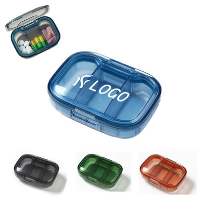 Portable Mini 3-Compartment Pill Organizer Box