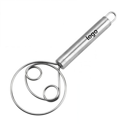 Stainless Steel Dough Mixer Whisk for Flour Cake Batter and Egg Beating
