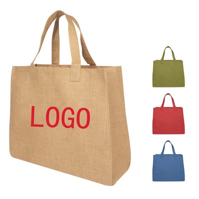 Juliet Jute Tote Bag