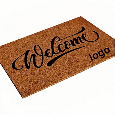 Coconut Fiber Style Entry Doormat Non Slip Indoor Outdoor Door Mat for Home and Commercial Use