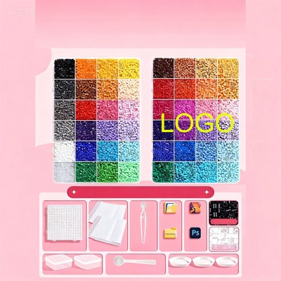 48 Color EVA Fuse Beads DIY Craft Kit Pixel Art Beads Set