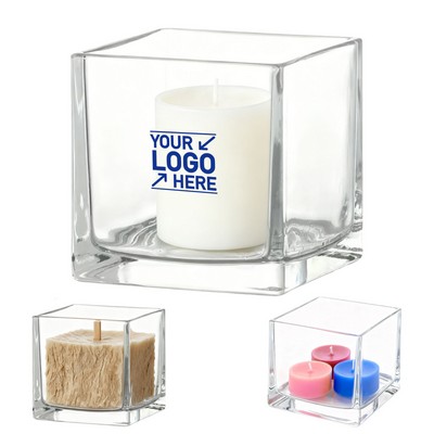 Clear Votive Glass Candle Holder