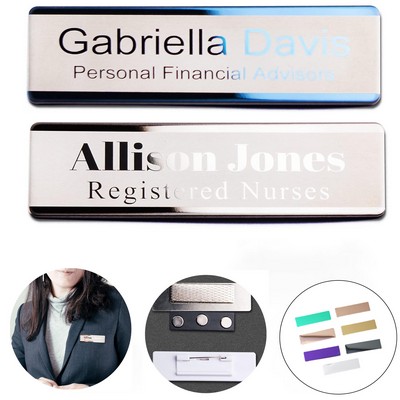 Custom Laser Engraving Metal Name Tags Badge
