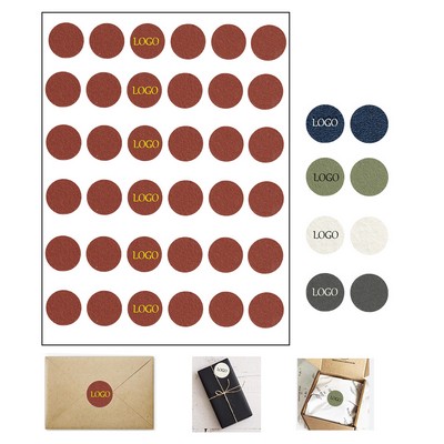 Luxury Premium Custom Round Foil Sticker 18Mm Gold Silver Hot Stamped Logo For Gift Seals