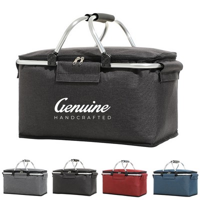 Portable Insulated Picnic Basket