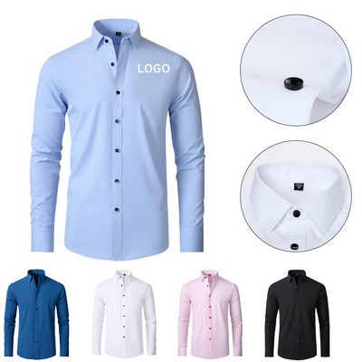 Button Down Long Sleeve Shirt For Man