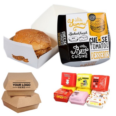 Disposable Paper Burger Takeout Box