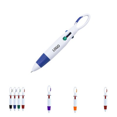 4 Color Carabiner Ballpoint Pen