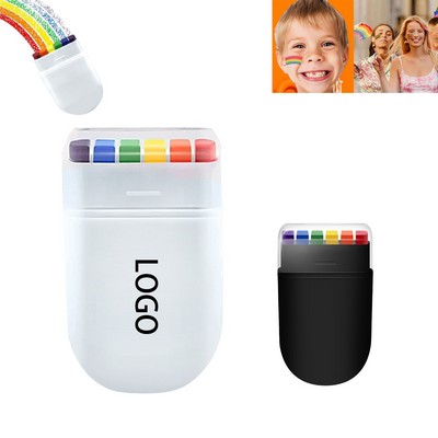 Rainbow Stripe Face Crayon