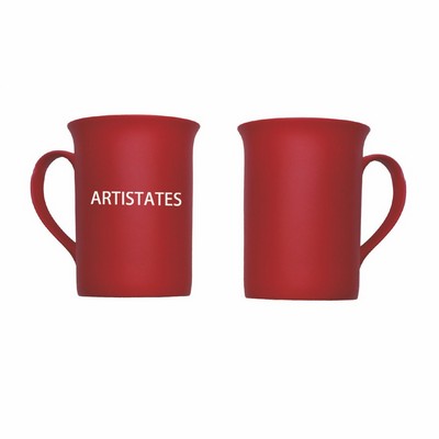 Modern Minimalist Reverse Lip Matte Red Bone China Mug