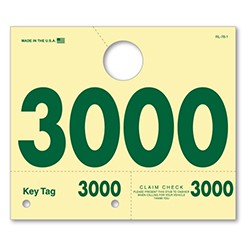 RL-78 3 & 4 Digit Service Dispatch Number Tag 3000-3999