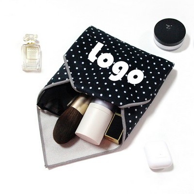 11.8" x 11.8" Custom Magic Cloth Protector with Self-Adhesive Lens Wrap for Makeup Bags