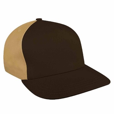 Contrast Back Twill Slide Buckle Skate Cap