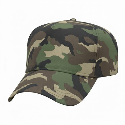 5 Panel Camouflage Velcro® Cap