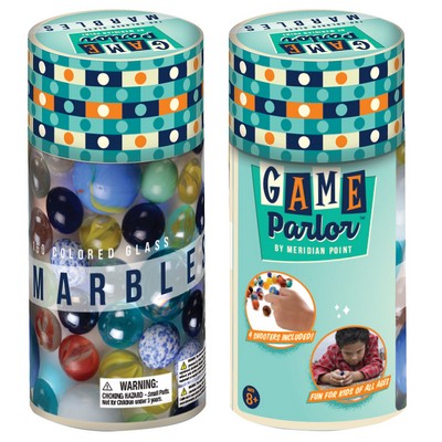 160 Piece Colored Glass Marbles