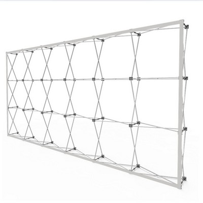 15' Wide Straight Wall Popup Display Hardware Only, Frame and Case. Graphics are not included.
