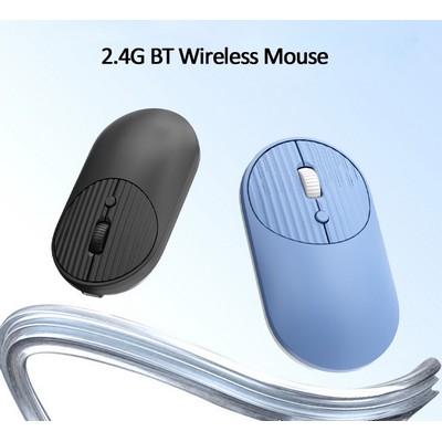 Dual-Mode for 2.4G Wireless Rechargeable Custom Laptop Office Mouse