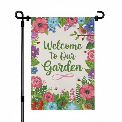 12" x 18" Premium Double-Sided Linen Garden Flag