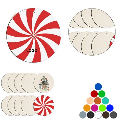 Round Wooden Slices Ornaments