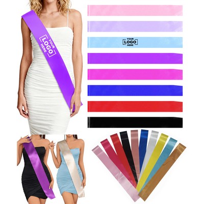 Custom Birthday & Party Blank DIY Party Satin Sash