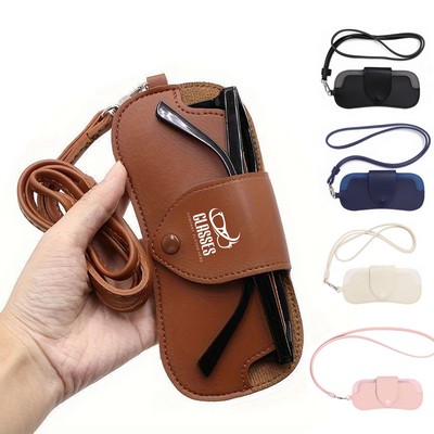 Portable Neck-Hanging Eyeglass Pouch