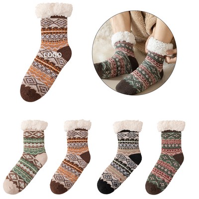 Sherpa-Lined Cozy Crew Socks