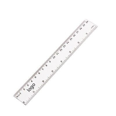Clear Plastic Ruler 8"