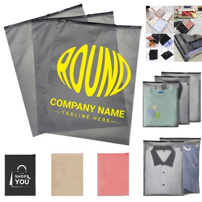 Multi-Color Frosted Zipper Bag